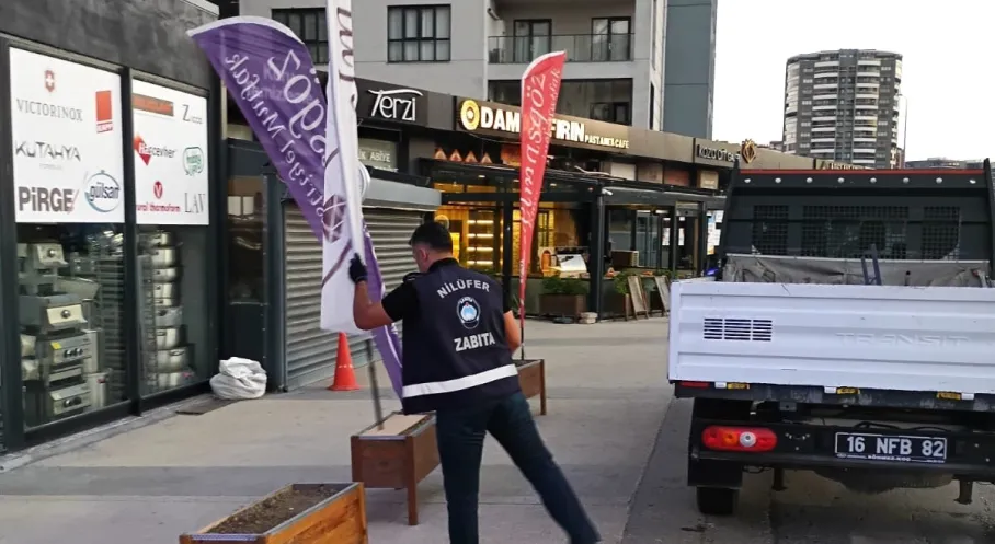 Nilüfer'de İşgal Sona Erdi: Zabıta Cadde ve Sokakları Temizledi!