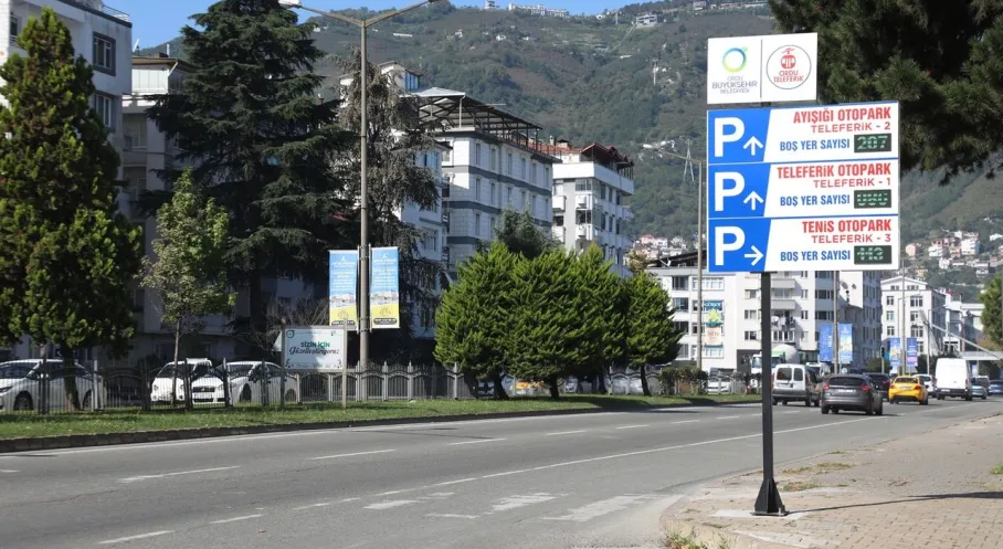 Ordu'da Akıllı Otopark Dönemi Başladı! Otopark Doluluk Oranları Artık Anında Ekranlarda!