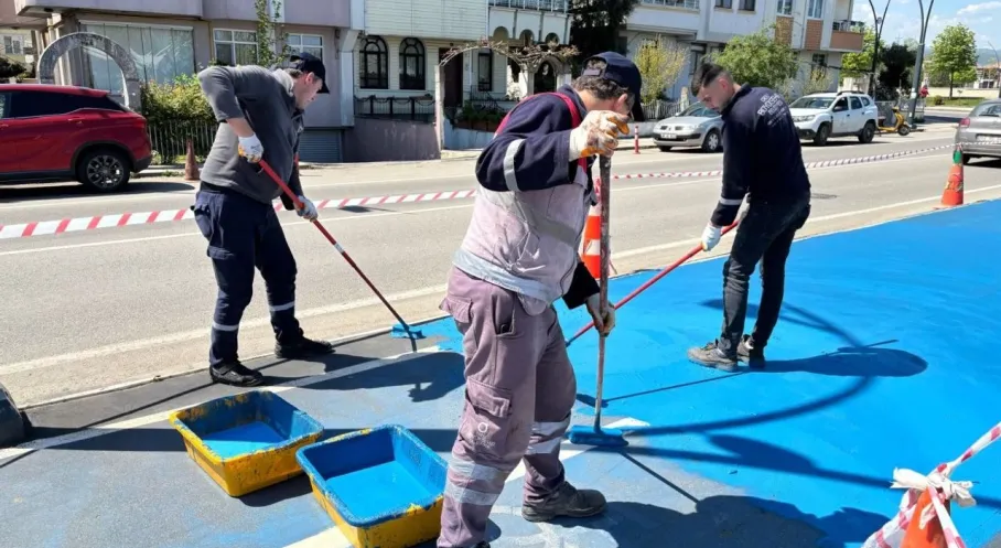 Ordu'da Bisiklet ve Koşu Yolları Yenileniyor! Sahilde Renkli Dokunuş