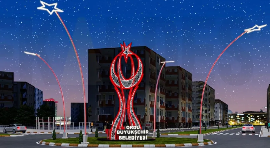 Ordu'da Şehir Estetiği Hamlesi: Büyükşehir'den Göz Kamaştıran Kavşak Düzenlemeleri!