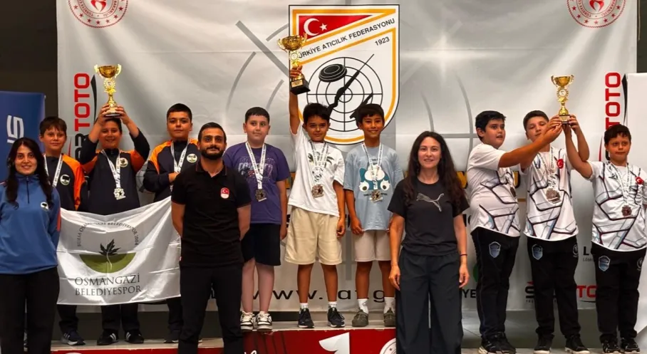 Osmangazili Minik Nişancılar Türkiye İkincisi Oldu