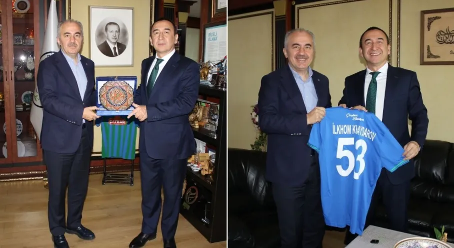 Özbekistan Büyükelçisi Rize'de! Belediye Ziyaretiyle İki Ülke Arası İlişkiler Güçleniyor