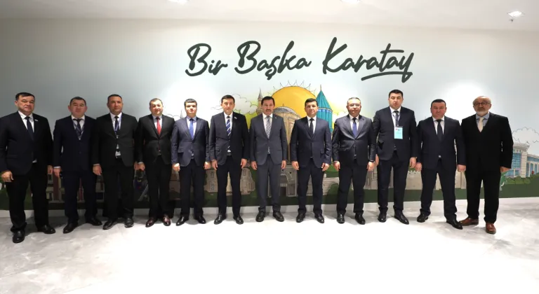 Özbekistanlı Belediye Heyetinden Karatay Belediye Başkanı Kılca’ya Önemli Ziyaret