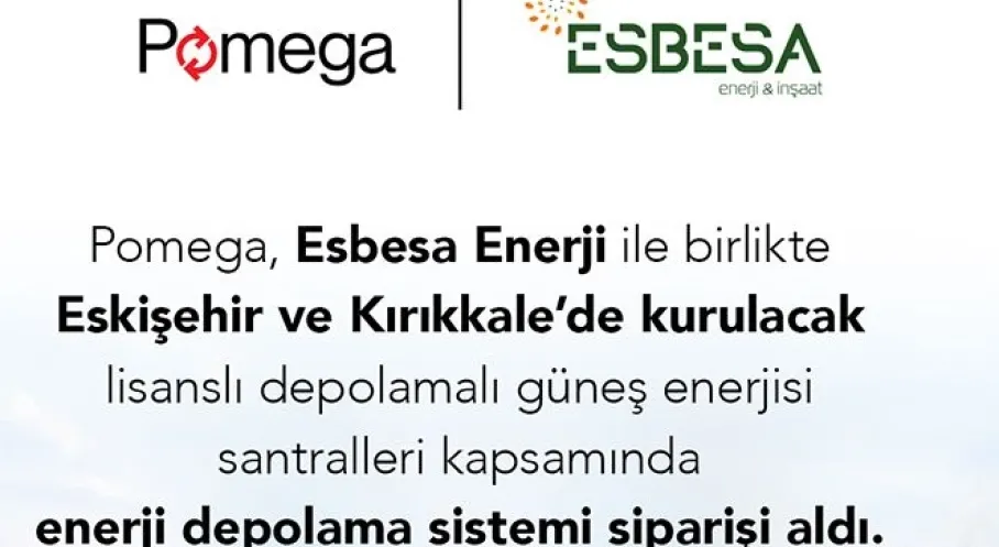 Pomega'dan Dev Enerji Depolama Hamlesi! Eskişehir ve Kırıkkale Güneşlenecek