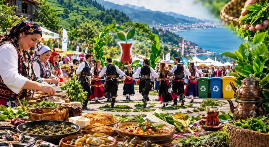 Rize Gastronomisinden Sıfır Atık Hareketi’ne horonlu destek