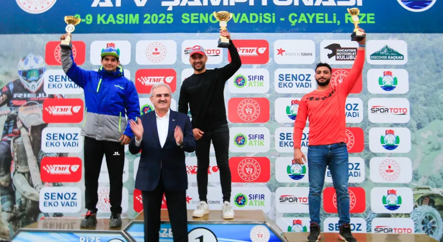 Rize'de Enduro ve ATV Şöleni! Şampiyonlar Senoz Vadisi'nde Belli Oldu