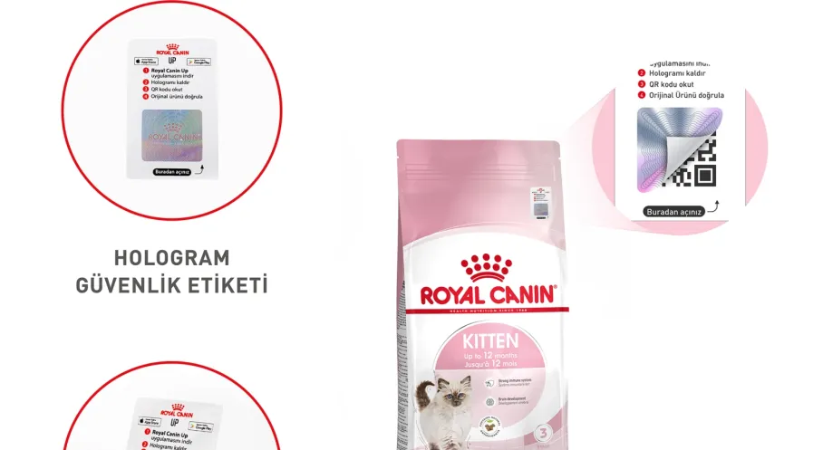 Royal Canin Türkiye'den Mama Sektöründe Devrim: Hologramlı QR Kod ile Gerçek Ürün Garantisi!