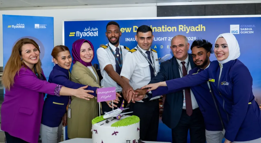 Sabiha Gökçen'den Riyad'a İlk Flyadeal Seferi Coşkuyla Karşılandı!