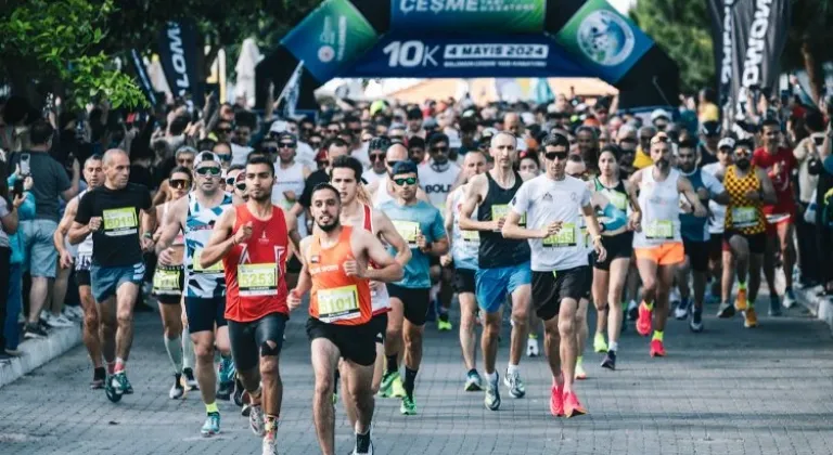 Salomon Çeşme Yarı Maratonu koşuldu