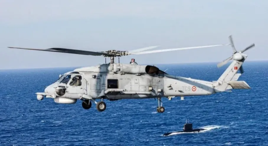 Son Dakika: SH-70 Helikopteri Antalya'da Denize Zorunlu İniş Yaptı! Personel Sağ!