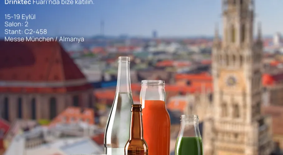 Şişecam, Drinktec 2025'te Sahne Alıyor! İçecek Sektörüne Yön Verecek Cam Ambalaj Yenilikleri