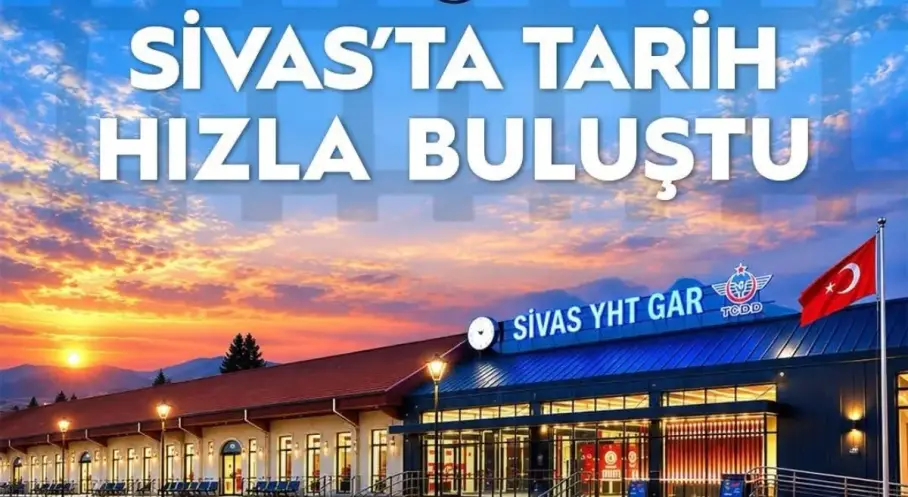 Sivas'ta yeni YHT gar binası hizmete girdi