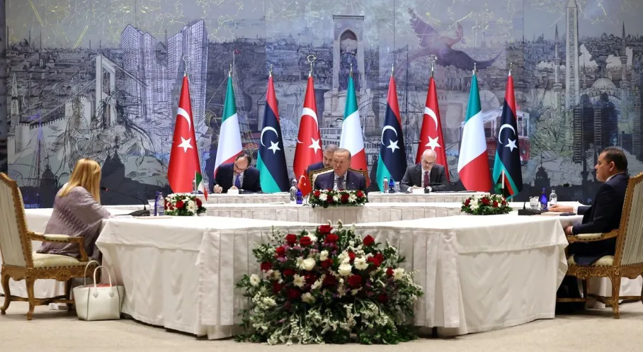 Son Dakika: Erdoğan, Meloni ve Dibeybe İstanbul'da Bir Araya Geldi! Zirveden Kritik Kararlar