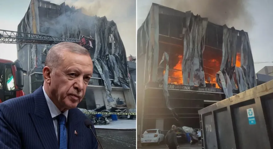Son Dakika: Erdoğan'dan Kocaeli'deki Feci Depo Yangını Açıklaması! Soruşturma Başlatıldı