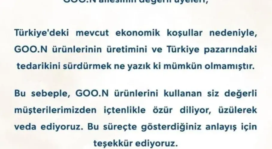 Son Dakika: Japon Bebek Bezi Devi Goo.N Türkiye'den Çekildi!