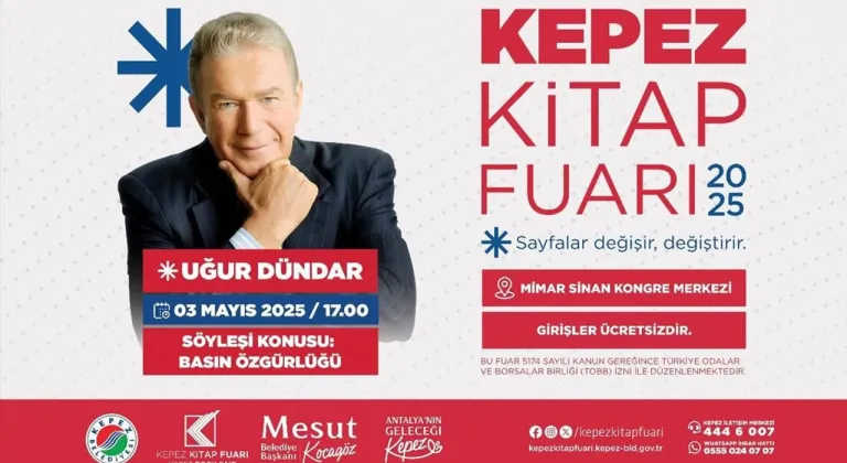 Son Dakika: Uğur Dündar ve Ünlü Gazeteciler Kepez Kitap Fuarı'nda!