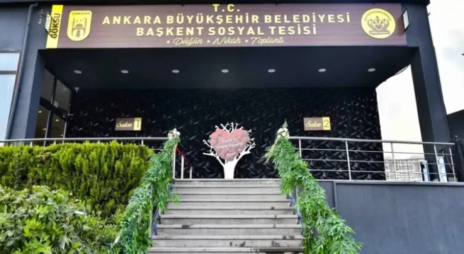 Ankara'dan Sosyal Destek Alan Ailelere Düğün Müjdesi! Ücretsiz Düğün Salonu Hizmete Açıldı