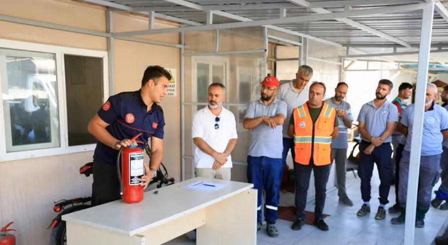 Talas Belediyesi Personeline Yangın Eğitimi