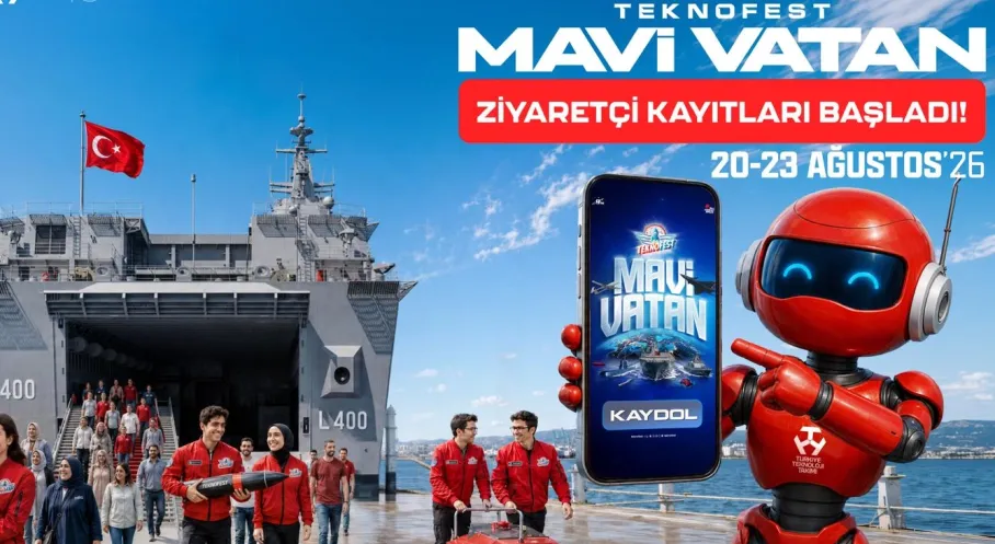 TEKNOFEST Mavi Vatan Ziyaretçi Kayıtları Başladı