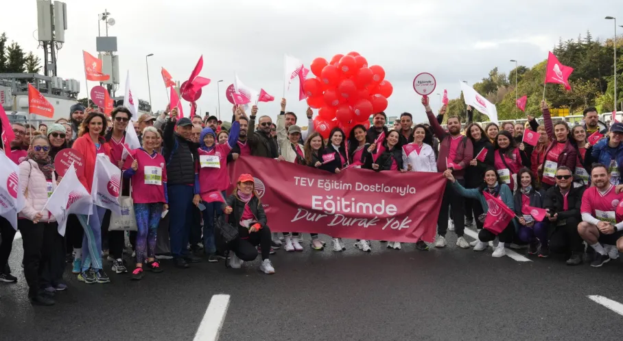TEV'den Gençlerin Eğitimi İçin Maraton Çağrısı! İstanbul Maratonu'nda 'Eğitimde Dur Durak Yok'!