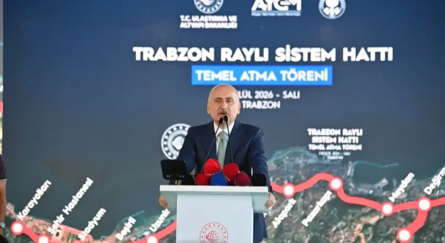 Trabzon Raylı Sistem Projesinde Temel Atıldı