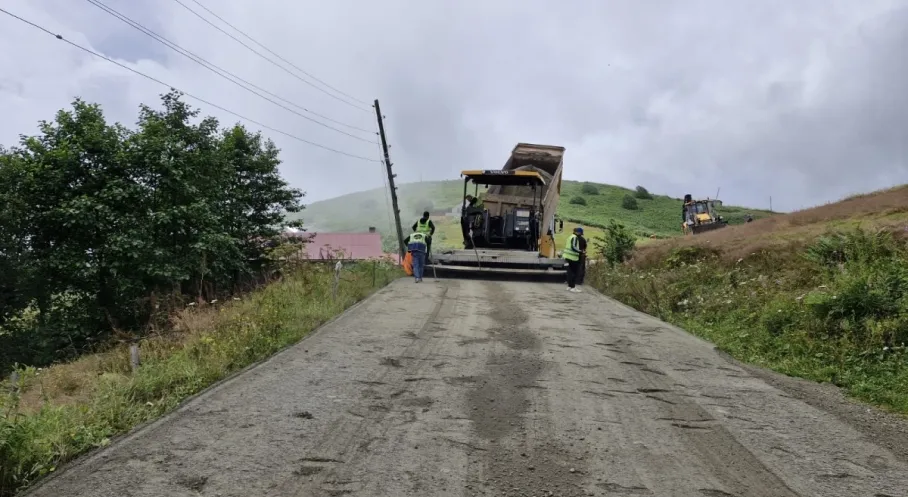 Trabzon’da 4 İlçede Ulaşım İçin 13 Kilometrelik Yol Yenilendi