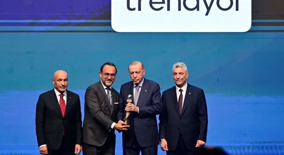Trendyol E-İhracat Şampiyonu! Cumhurbaşkanı Erdoğan'dan Ödül