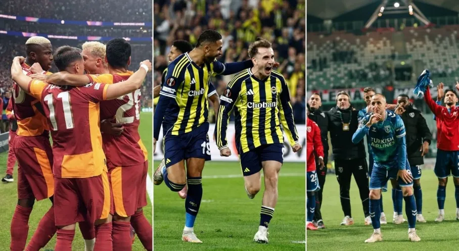 Türk Futbolunda Tarihi Hafta! Avrupa'da 3'te 3 Zafer Coşkusu!