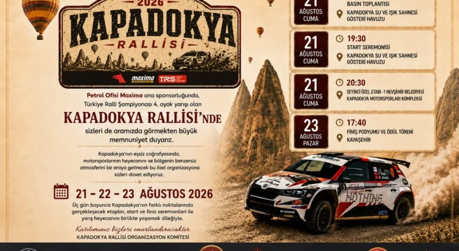 Türkiye Ralli Şampiyonası Nevşehir’de Toprak Parkura Çıkıyor