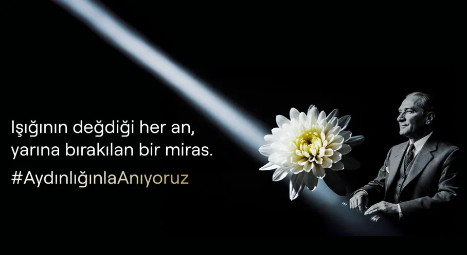 Turknet'ten 10 Kasım'a Özel: Atatürk'e Kasımpatı ile Anlamlı Veda!