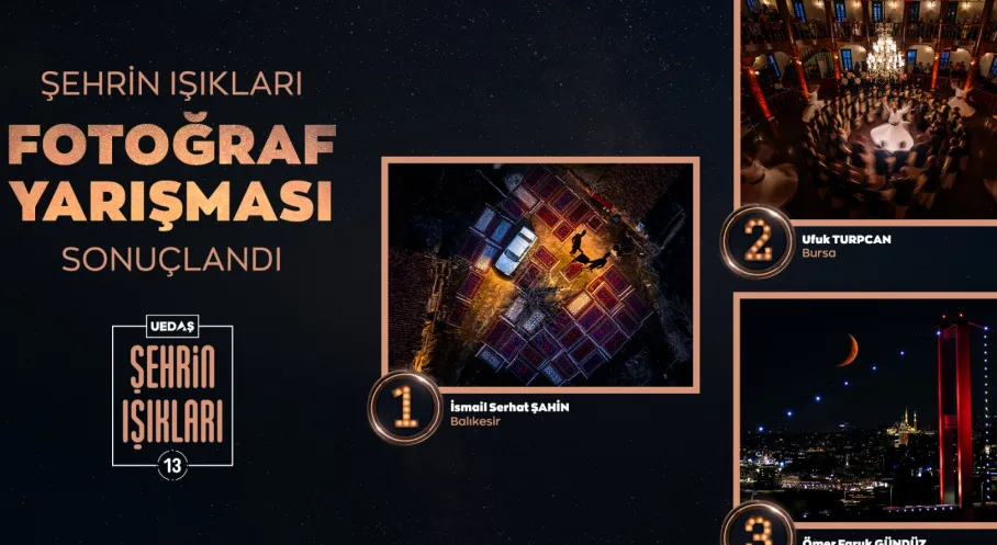 UEDAŞ'ın 13. Uluslararası Şehrin Işıkları Fotoğraf Yarışması Sonuçlandı!