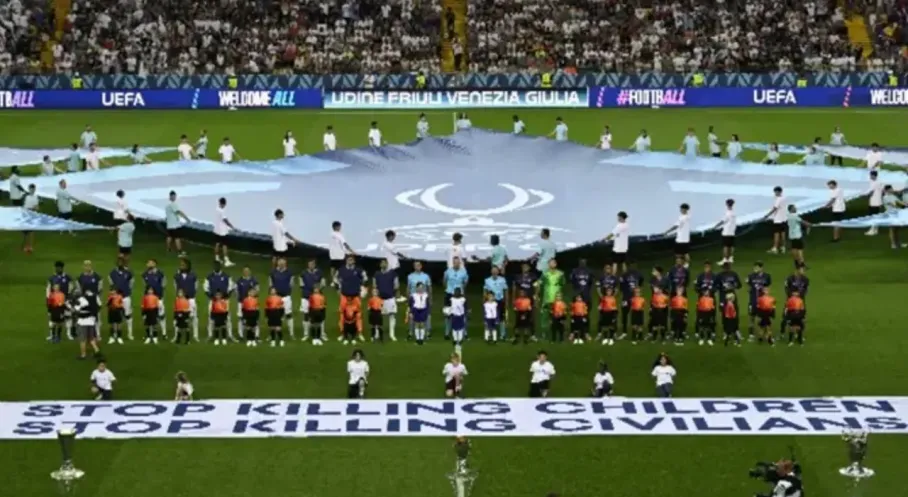 UEFA Süper Kupa'da Filistin Dayanışması: 