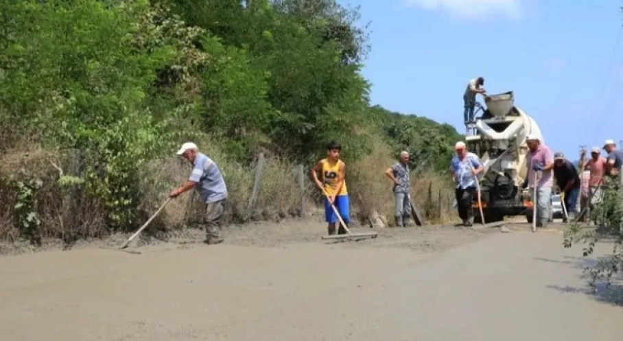 Ünye'de Yılların Hayali Gerçek Oldu: Beton Yol Hasreti Sona Erdi!