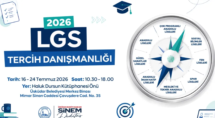 Üsküdar Belediyesi’nden LGS Tercih Döneminde Ücretsiz Rehberlik Desteği