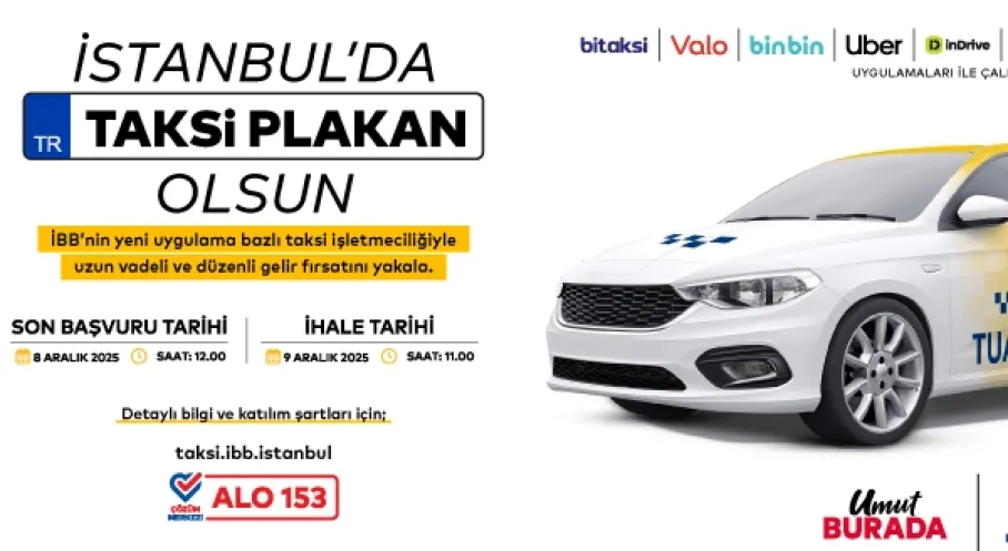 Uygulama Bazlı Taksi İçin Yeni İhale 9 Aralık’ta
