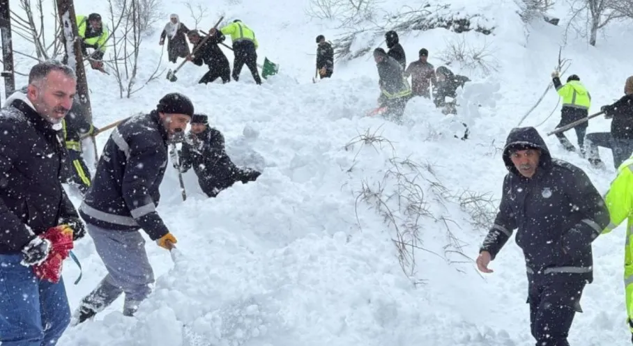 Van Çatak'ta Çığ Alarmı! İki Mahalleyi Vuran Dehşet: Bir Kadın Kurtarılmayı Bekliyor!
