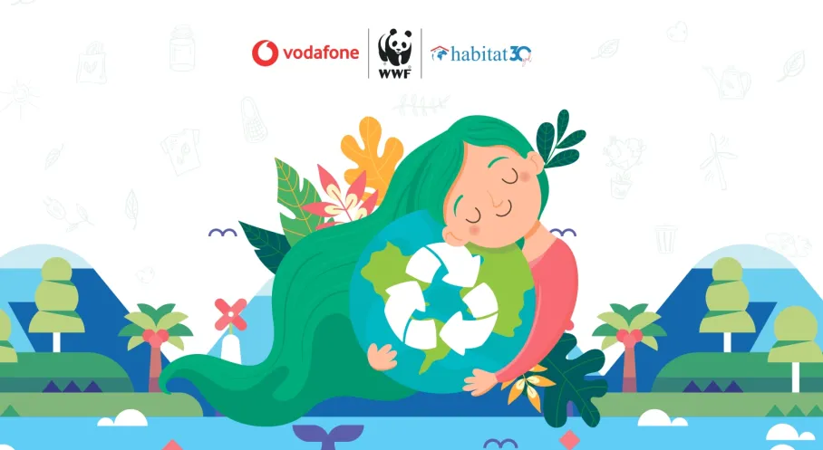Vodafone, WWF ve Habitat El Ele Verdi: E-Atıkta Rekor, Çevre Eğitiminde 57.000 Kişi!