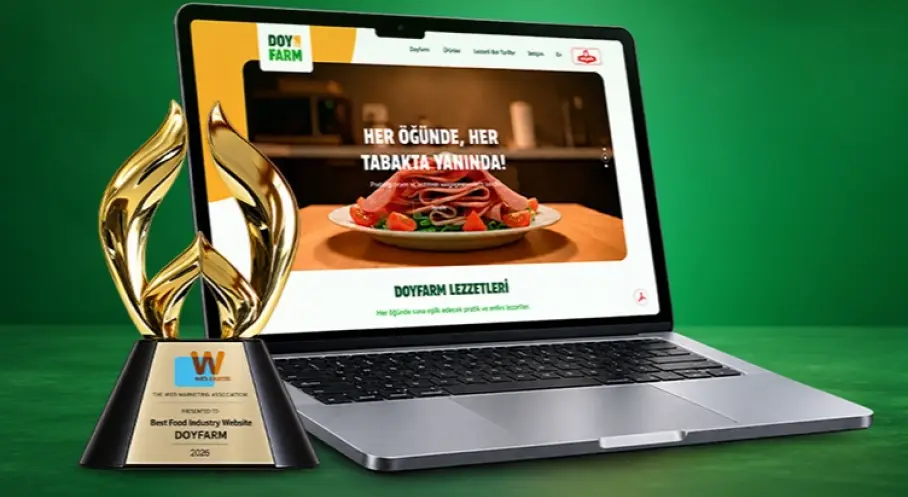 Webawards 2026 “En İyi Gıda Sektörü Web Sitesi” Ödülü Doyfarm’a ​​​​​​​