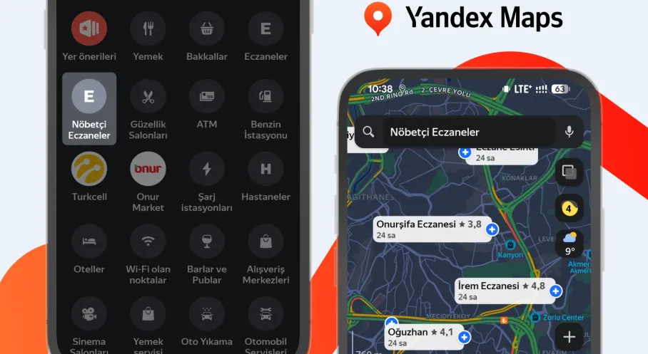 Yandex Haritalar'dan Çığır Açan Yenilik: Nöbetçi Eczane Bulmak Artık Parmaklarınızın Ucunda!