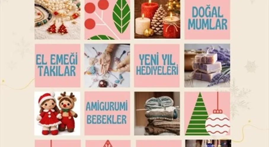 Denizli'de Yeni Yıl Alışverişi İçin Geri Sayım! Kadın Girişimcilerin El Emeği Pazarı Atatürk Parkı'nda