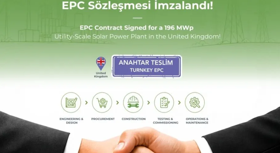 YEO Teknoloji'den Birleşik Krallık'ta 196 MWp'lik Güneş Enerjisi Projesi