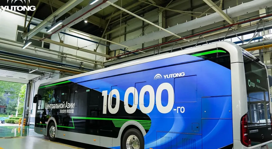 Yutong'dan Orta Asya'da Dev Atılım! 10.000. Araç Gururla Banttan İndi!